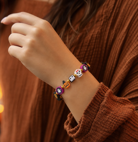 Halloween Beaded Elastic Bracelet | Studio7Fashion,Studio7Fashion