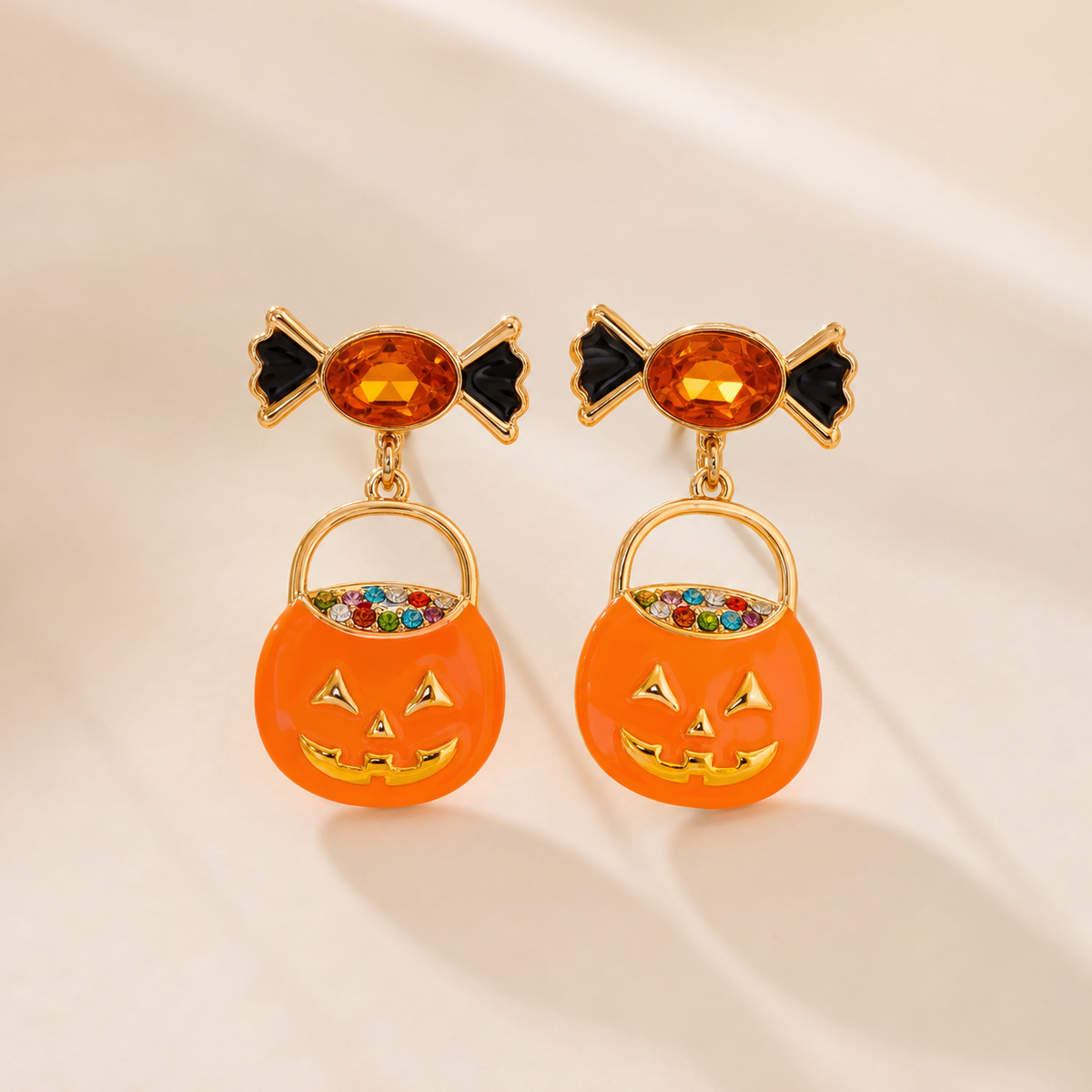 earrings, pumpkin earrings, jack-o-lantern, Halloween jewelry, fall accessories, orange jewelry, seasonal jewelry, women's accessories, gift,Studio7Fashion