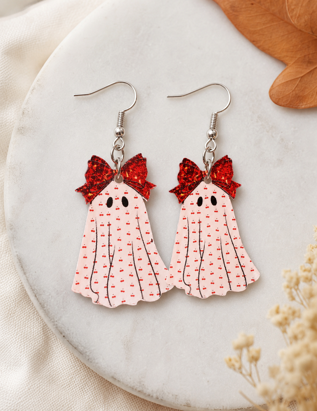 Red Bow Dress Earrings,Studio7Fashion