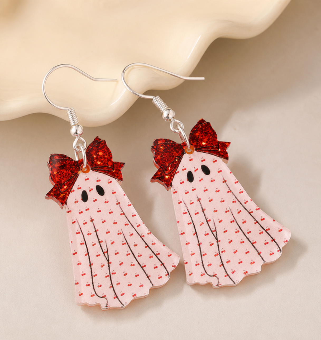 earrings, red earrings, bow earrings, dress earrings, whimsical jewelry, novelty earrings, statement earrings, gift,Studio7Fashion