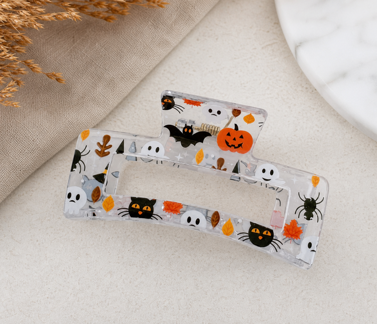 Halloween Pattern Hair Clip Set,Studio7Fashion
