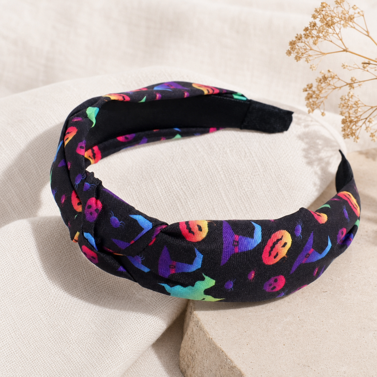 Colorful Abstract Patterned Padded Hair Accessory Headband,Studio7Fashion