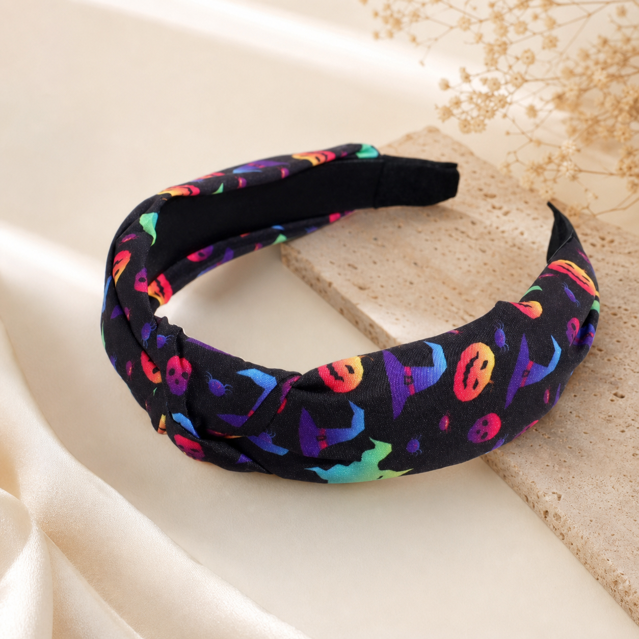 Colorful Abstract Patterned Padded Hair Accessory Headband,Studio7Fashion