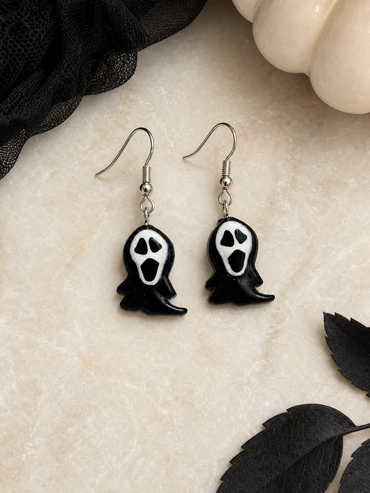 Black and White Ghost Earrings,Studio7Fashion