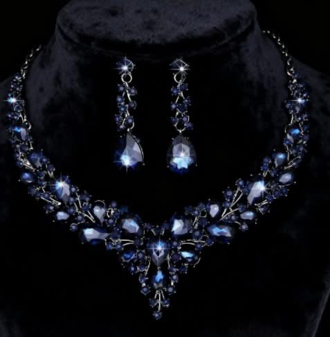 Midnight Sapphire Teardrop Set
