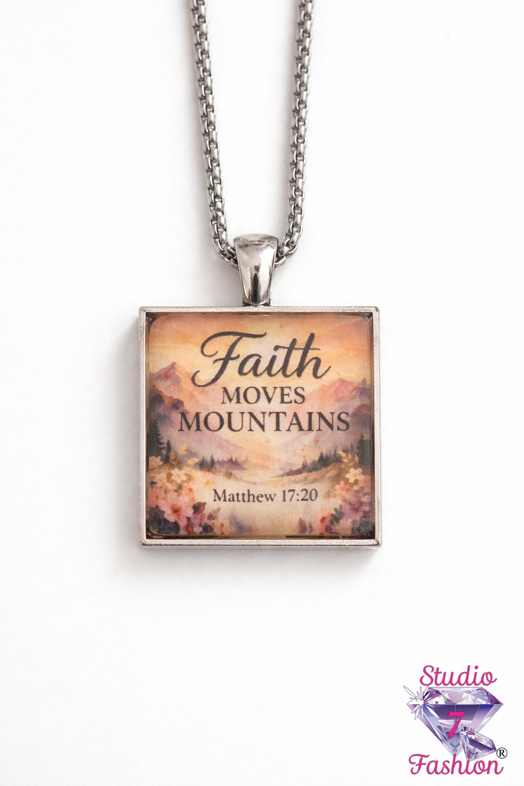 Faith Moves Mountains Necklace Matthew 17:20