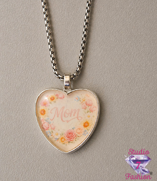 Matriarch’s Bloom Heart Pendant Necklace