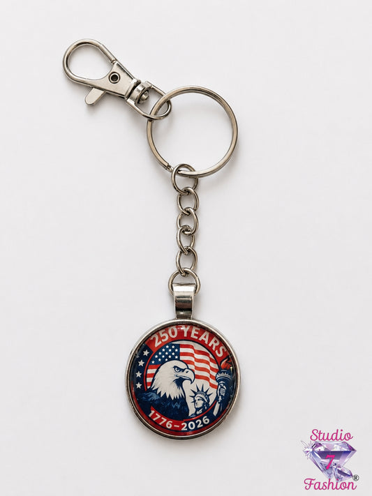 Patriotic Pride 1776–2026 Keychain