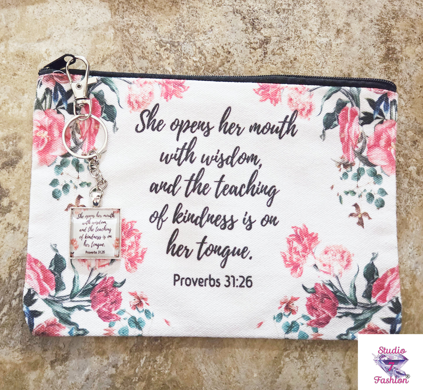 Wisdom & Kindness Floral Multifunctional Bag