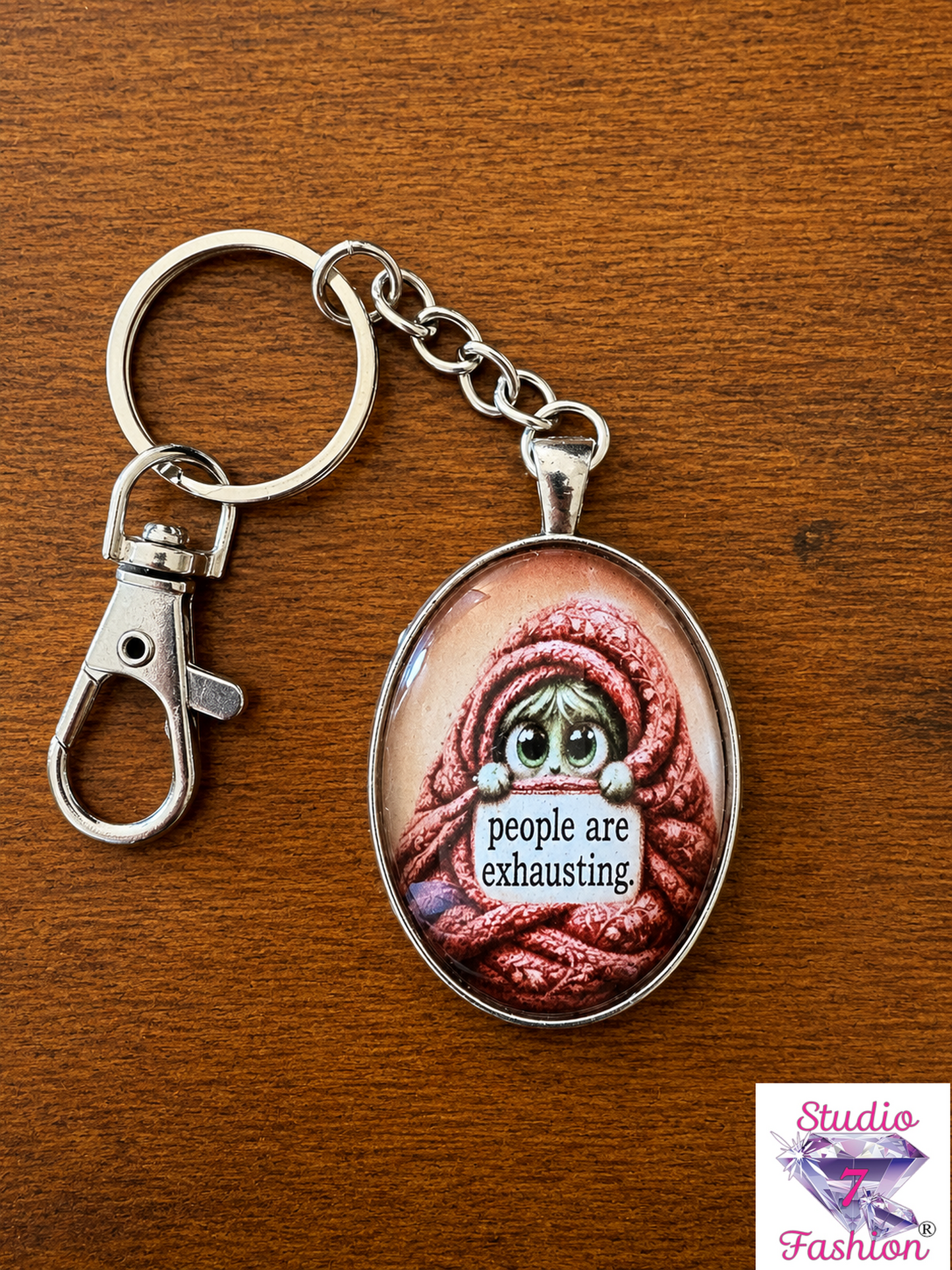 Cozy Hermit Buddy Keychain