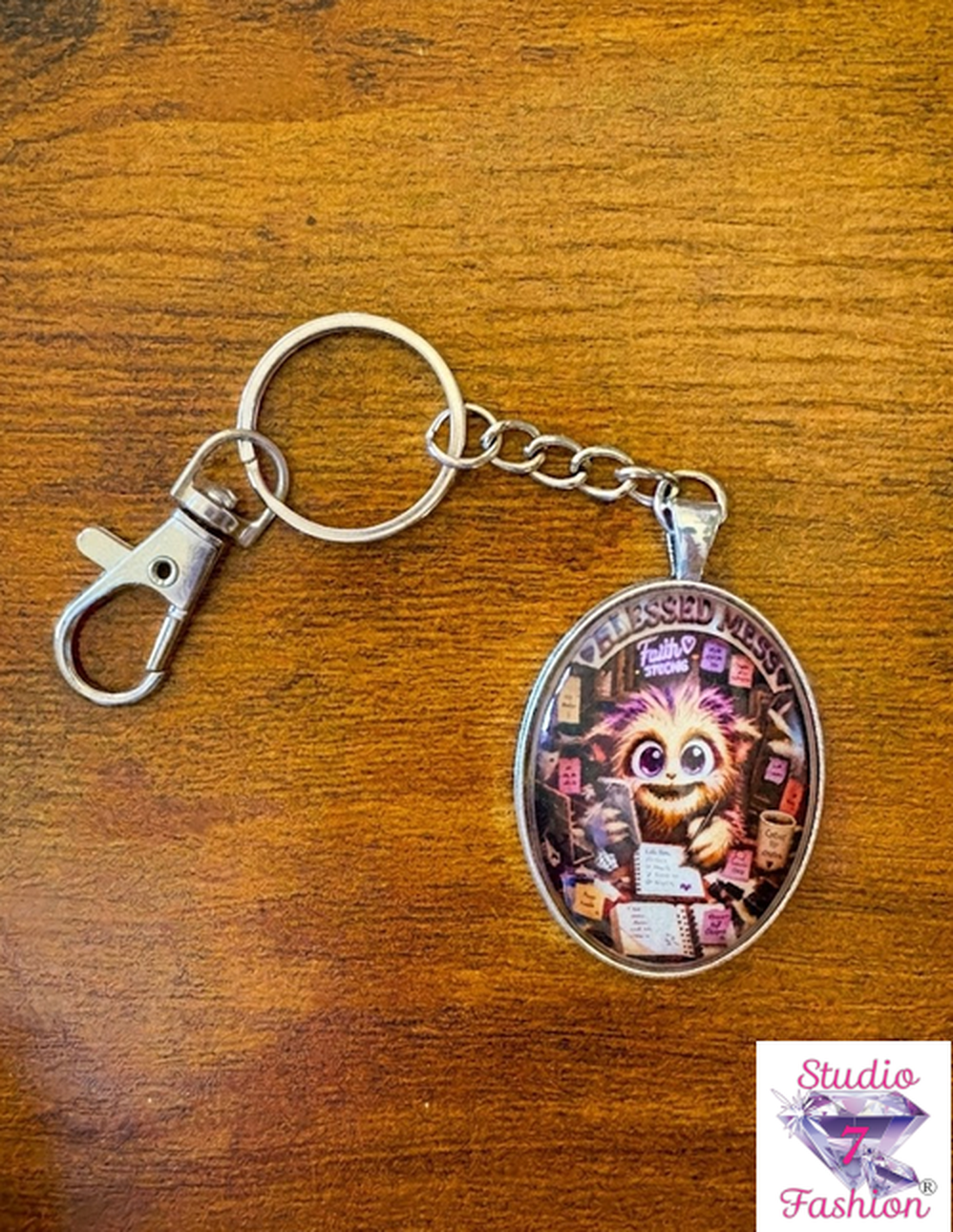 Blessed Mess Buddy Keychain
