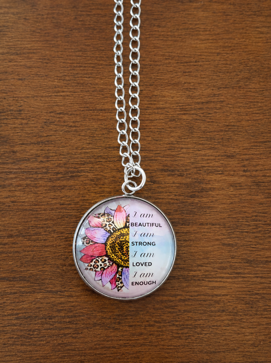 I Am Enough Inspirational Necklace