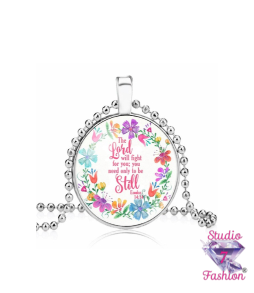Be Still Wildflower Medallion Necklace