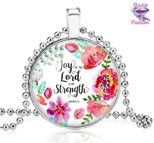 Radiant Strength Cabochon Necklace