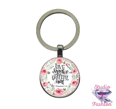 Grateful Heart Keychain