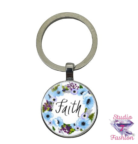 True Blue Faith Keychain