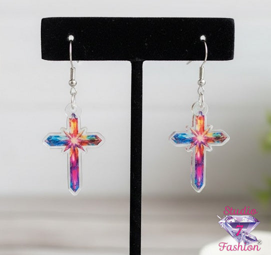 Aurora Cross Earrings