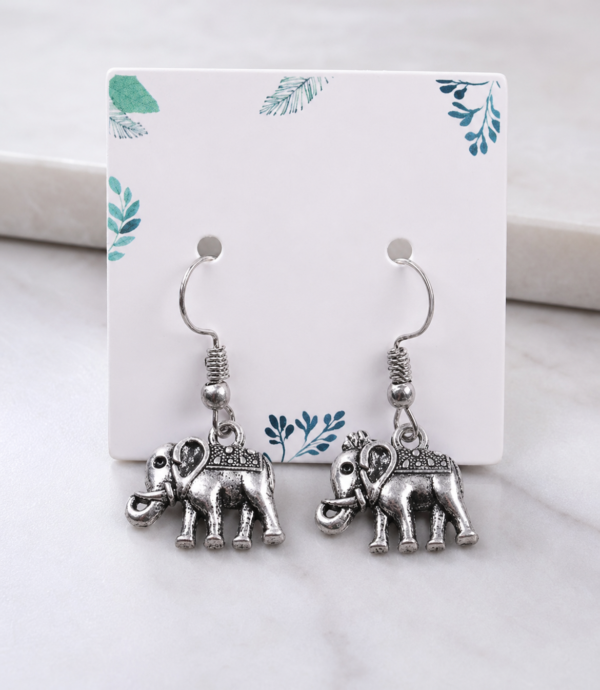 earrings, dangle earrings, elephant earrings, animal jewelry, silver-tone jewelry, statement earrings, gift for her,Studio7Fashion