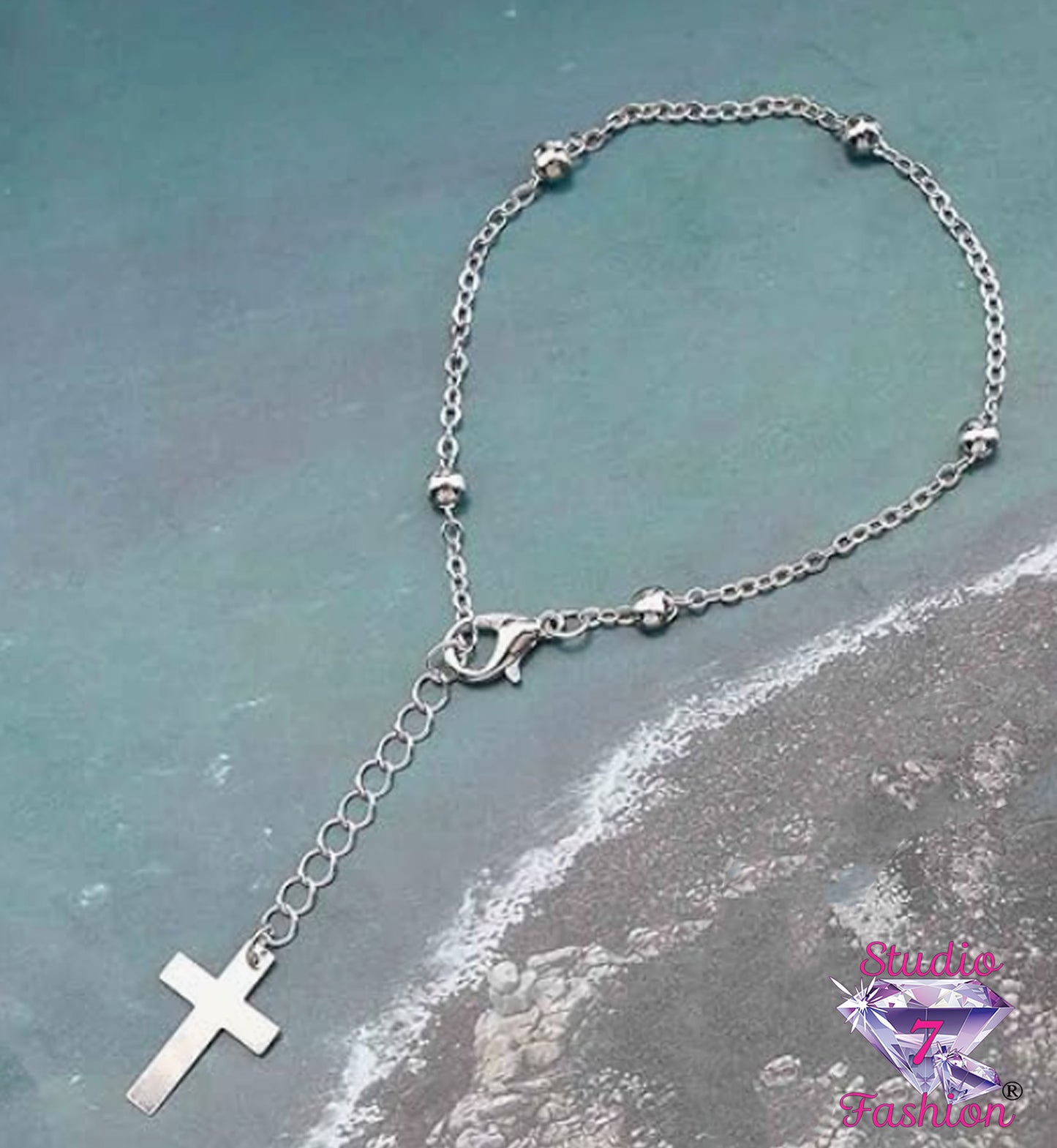 Single Cross Bead Bracelet