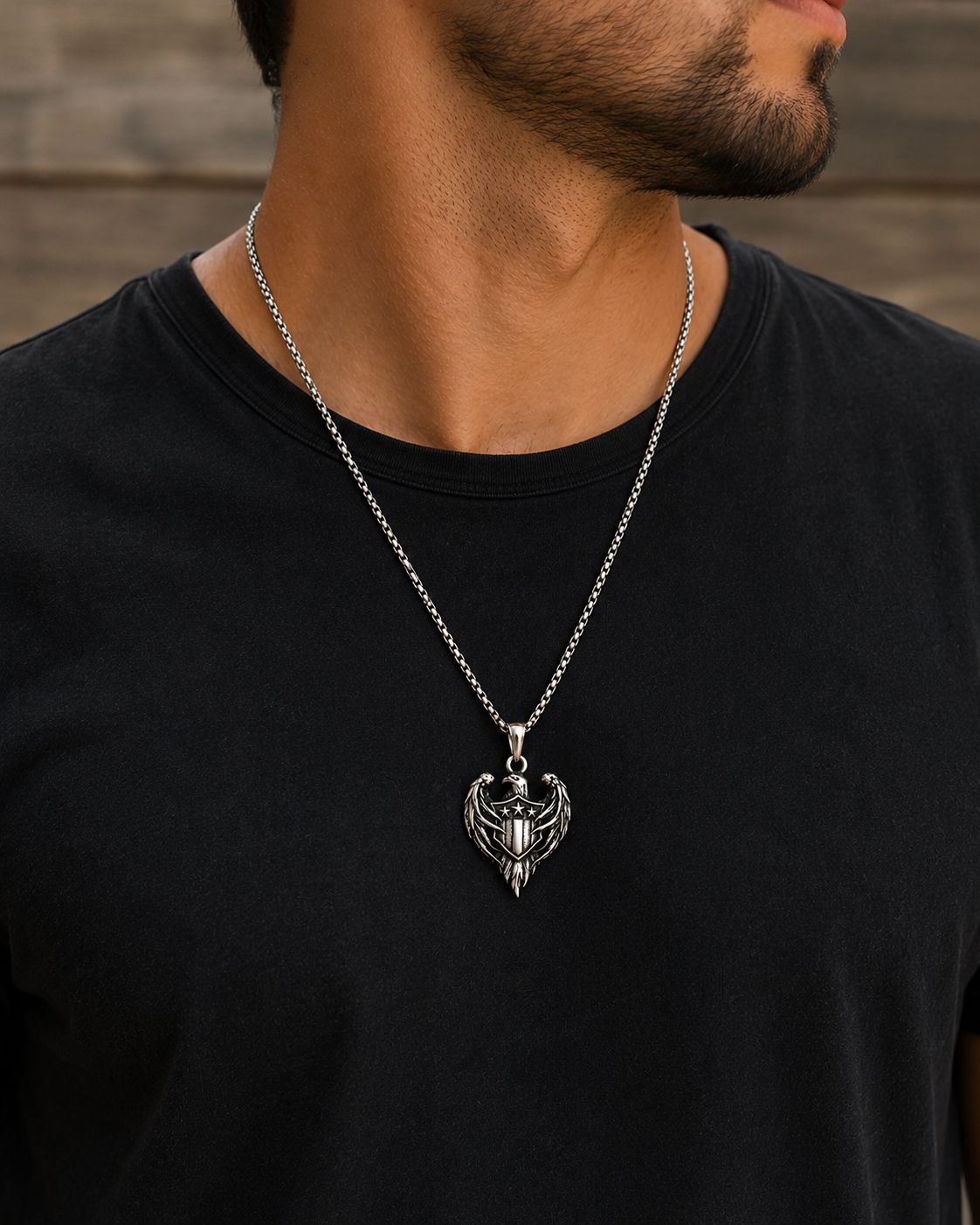 Freedom Soars Patriotic Eagle Necklace