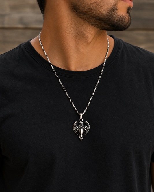 Freedom Soars Patriotic Eagle Necklace