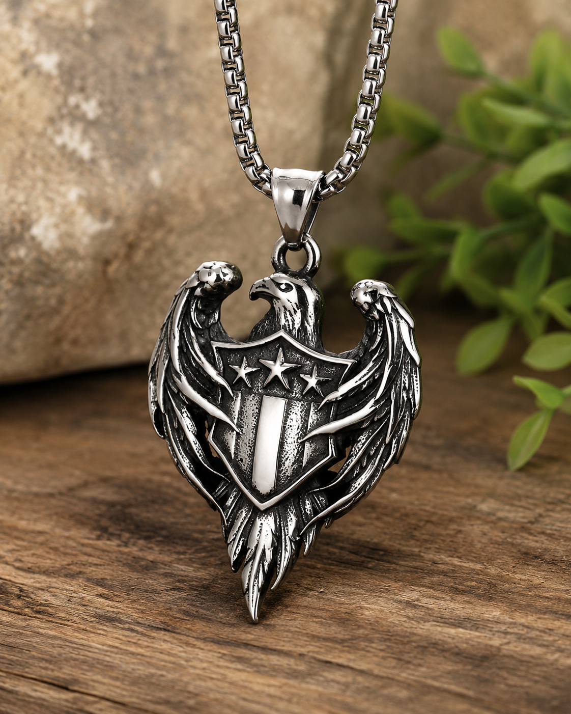 Freedom Soars Patriotic Eagle Necklace