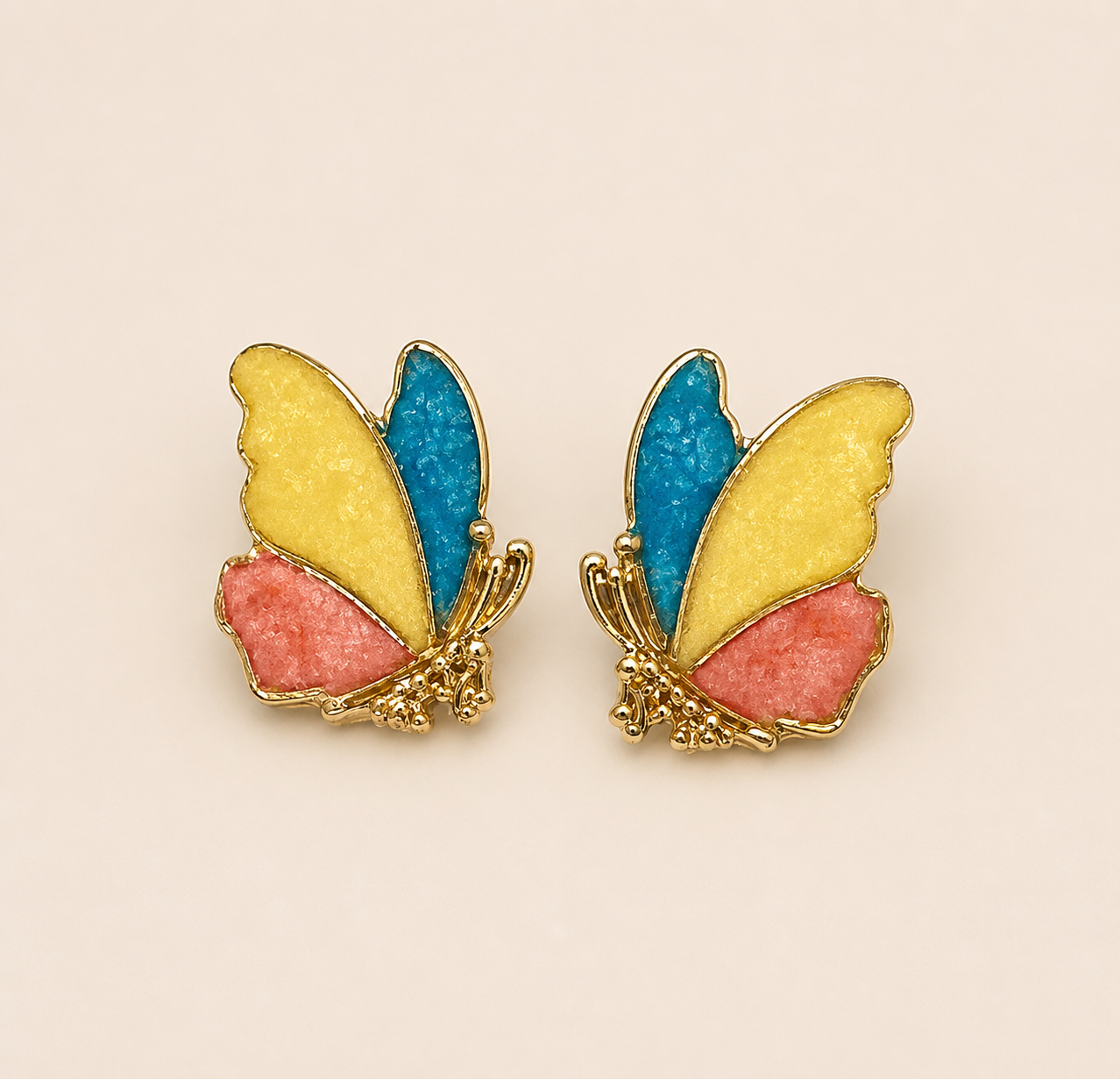 Pastel Flutter Stud Earrings