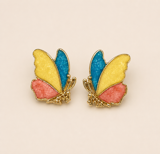 Pastel Flutter Stud Earrings