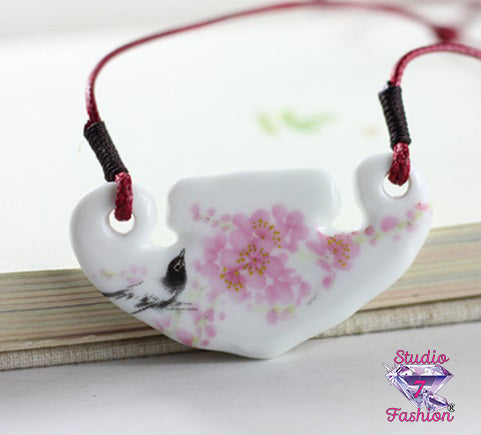 Porcelain Petal Necklace