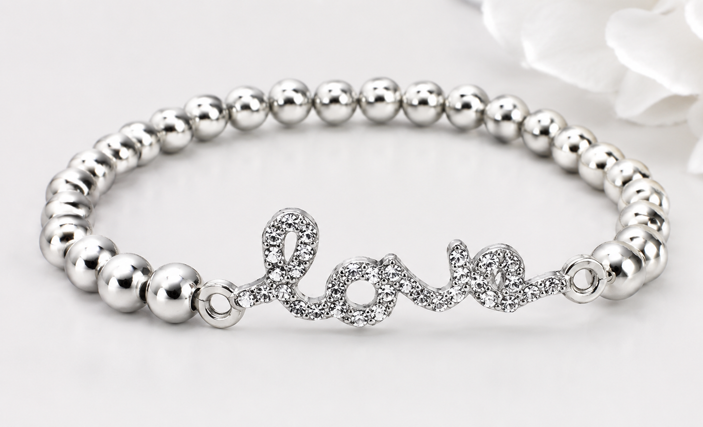 Love Sparkle Beaded Bracelet