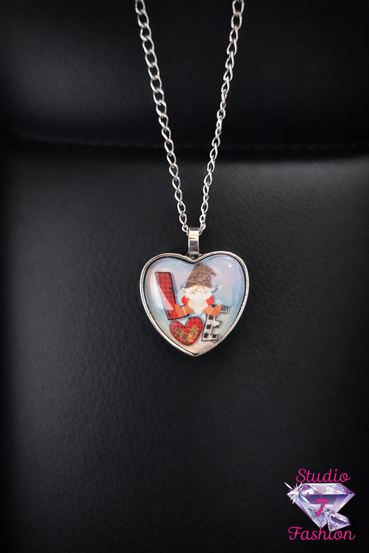 Whimsical LOVE Heart Necklace