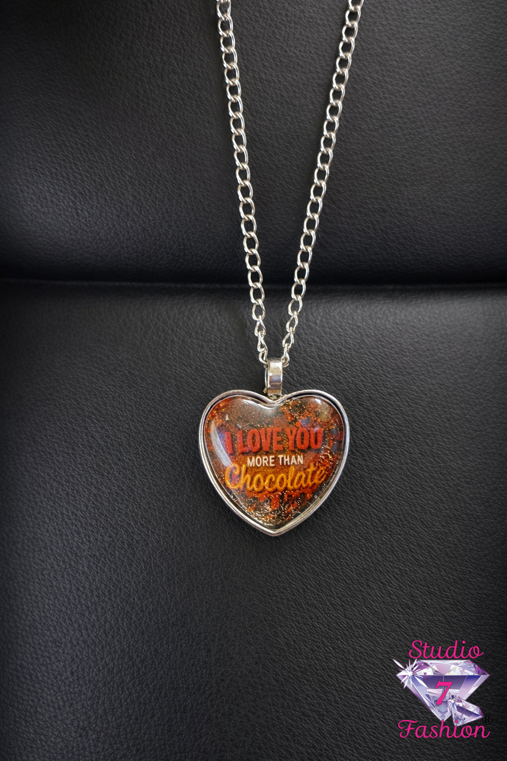 More Than Chocolate Heart Necklace