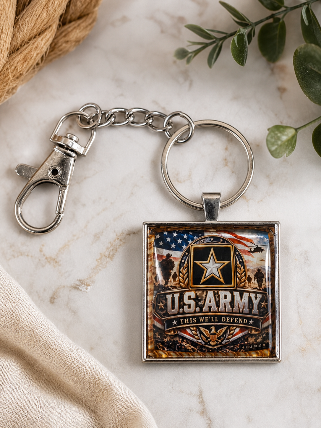 US ARMY Patriotic Keychain,Studio7Fashion