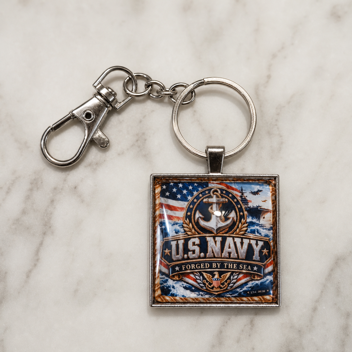 keychain, USA keychain, patriotic accessory, American pride, anchor keychain, nautical keychain, red white blue, patriotic gift, Fourth of July, Memorial Day, Veterans Day, Studio7Fashion exclusive,Studio7Fashion