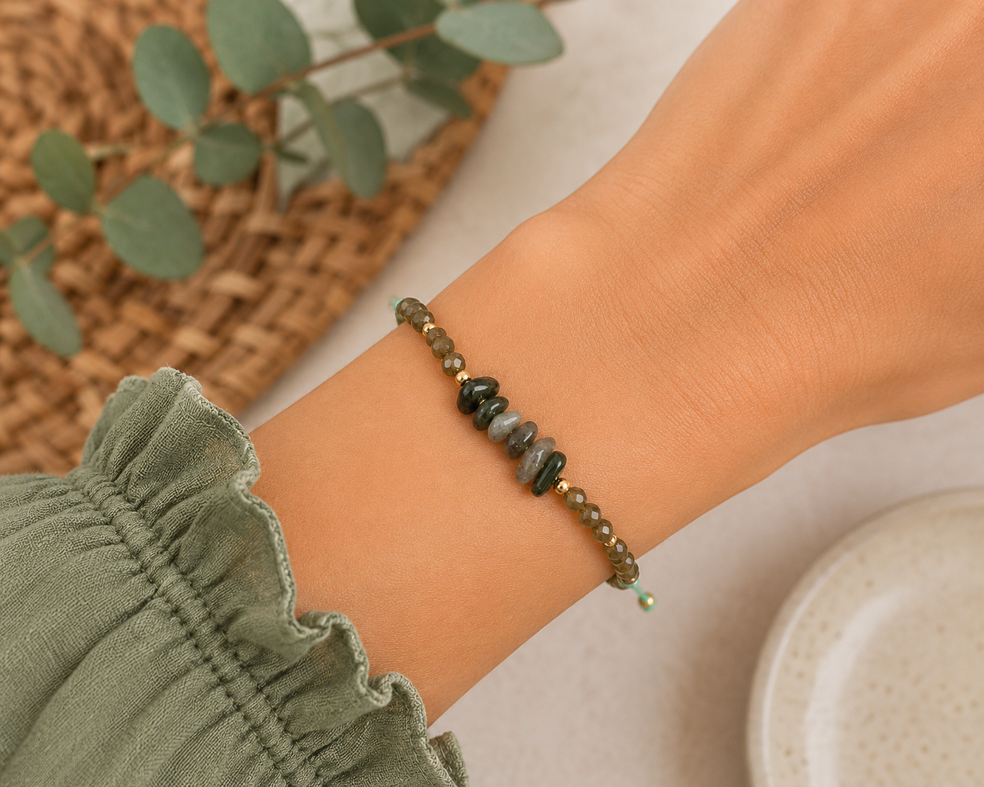 Minimalist Stacking Stone Bracelet