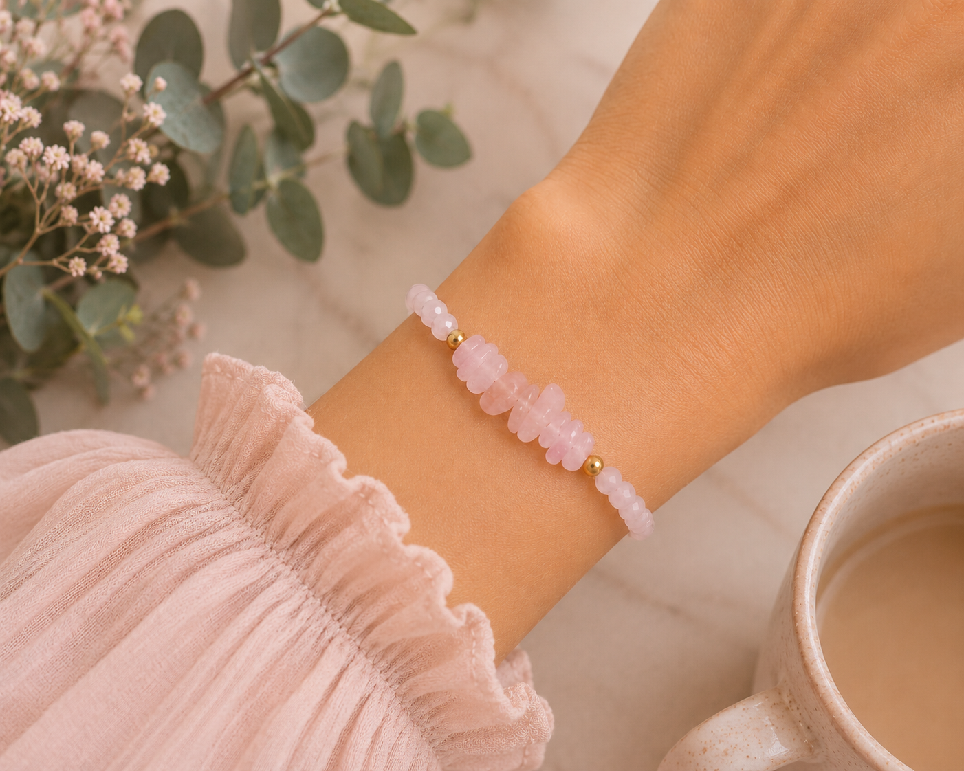 Minimalist Stacking Stone Bracelet