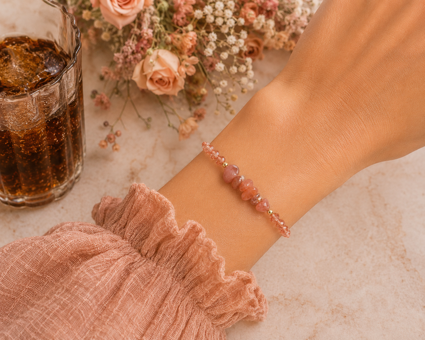 Minimalist Stacking Stone Bracelet