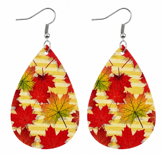 Autumn Leaf Earrings Style 3
