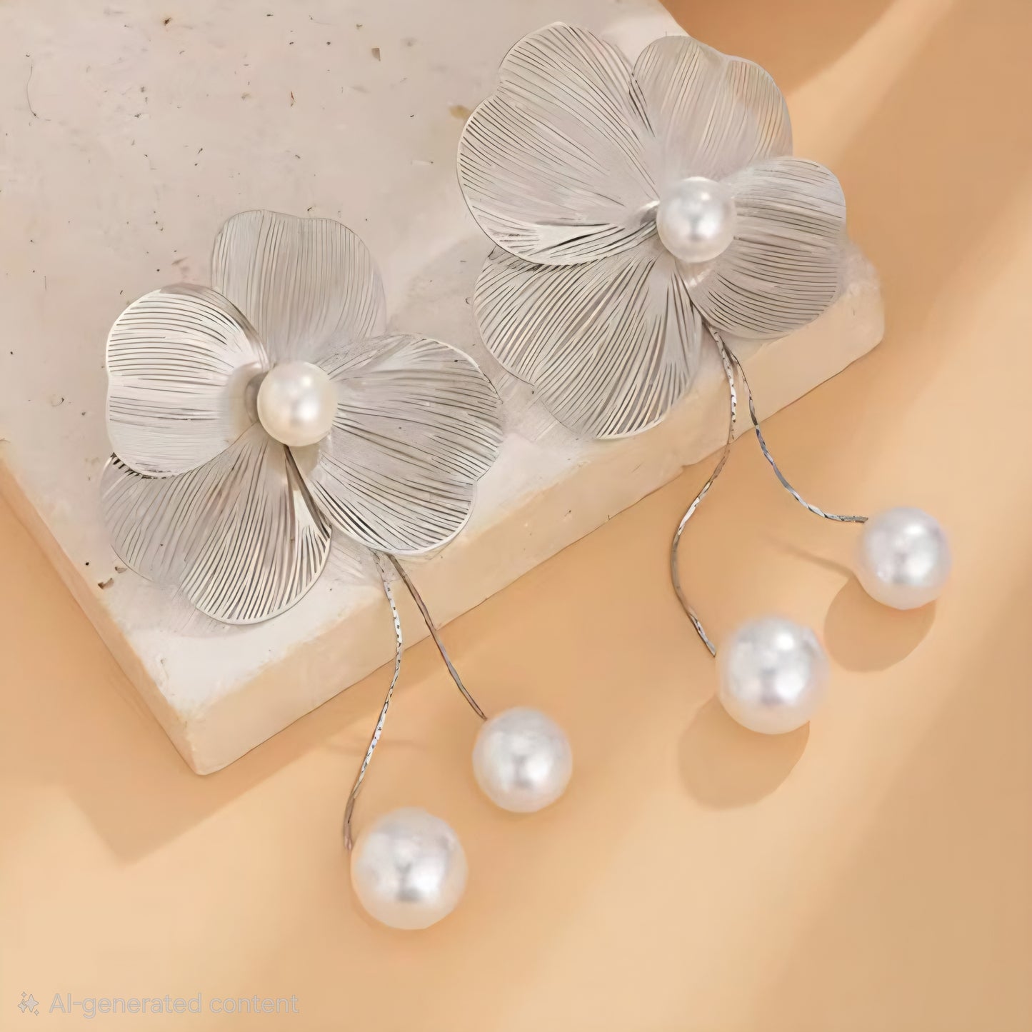 Full Bloom Pearl Earrings
